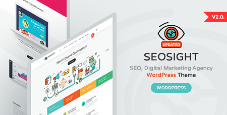 پوسته سایت بازاریابی و خدمات سئو Seosight وردپرس نسخه 5.6