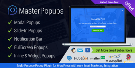 افزونه ایجاد پاپ آپ Master Popups وردپرس نسخه 3.7.5