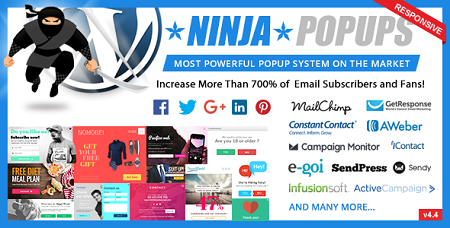 افزونه ایجاد پاپ آپ Ninja Popups وردپرس نسخه 4.7.5